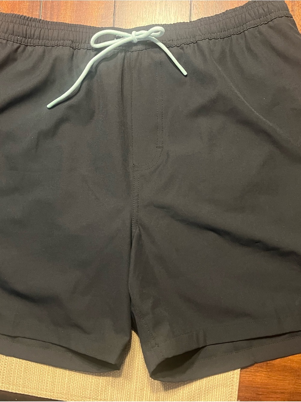Huk Men's Black Swim Hybrids with Light Drawstring